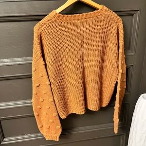 Burnt orange sweater